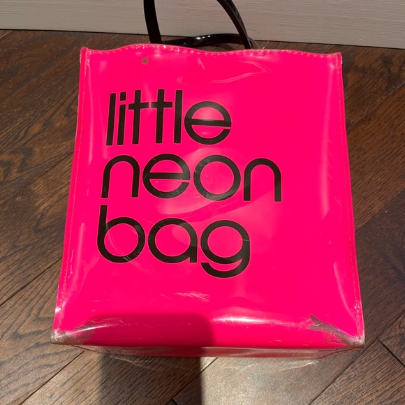 Bloomingdale's Pink Little Neon Bag Tote - Picture 5 of 11